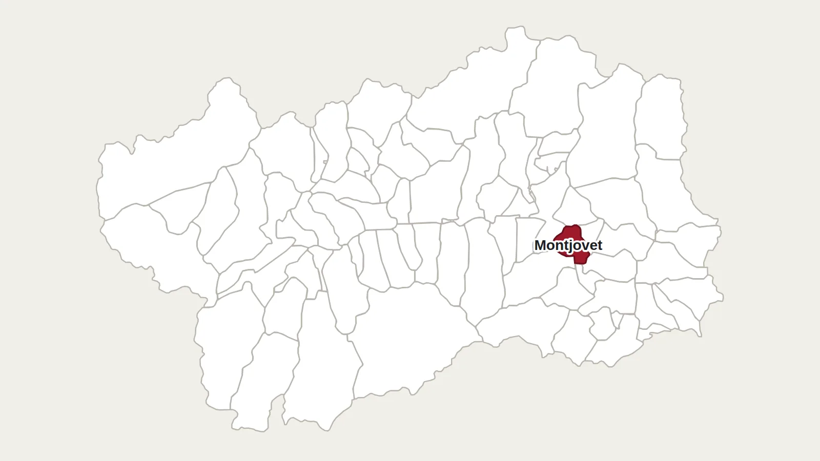 Carte de la Vallée d’Aoste : Montjovet