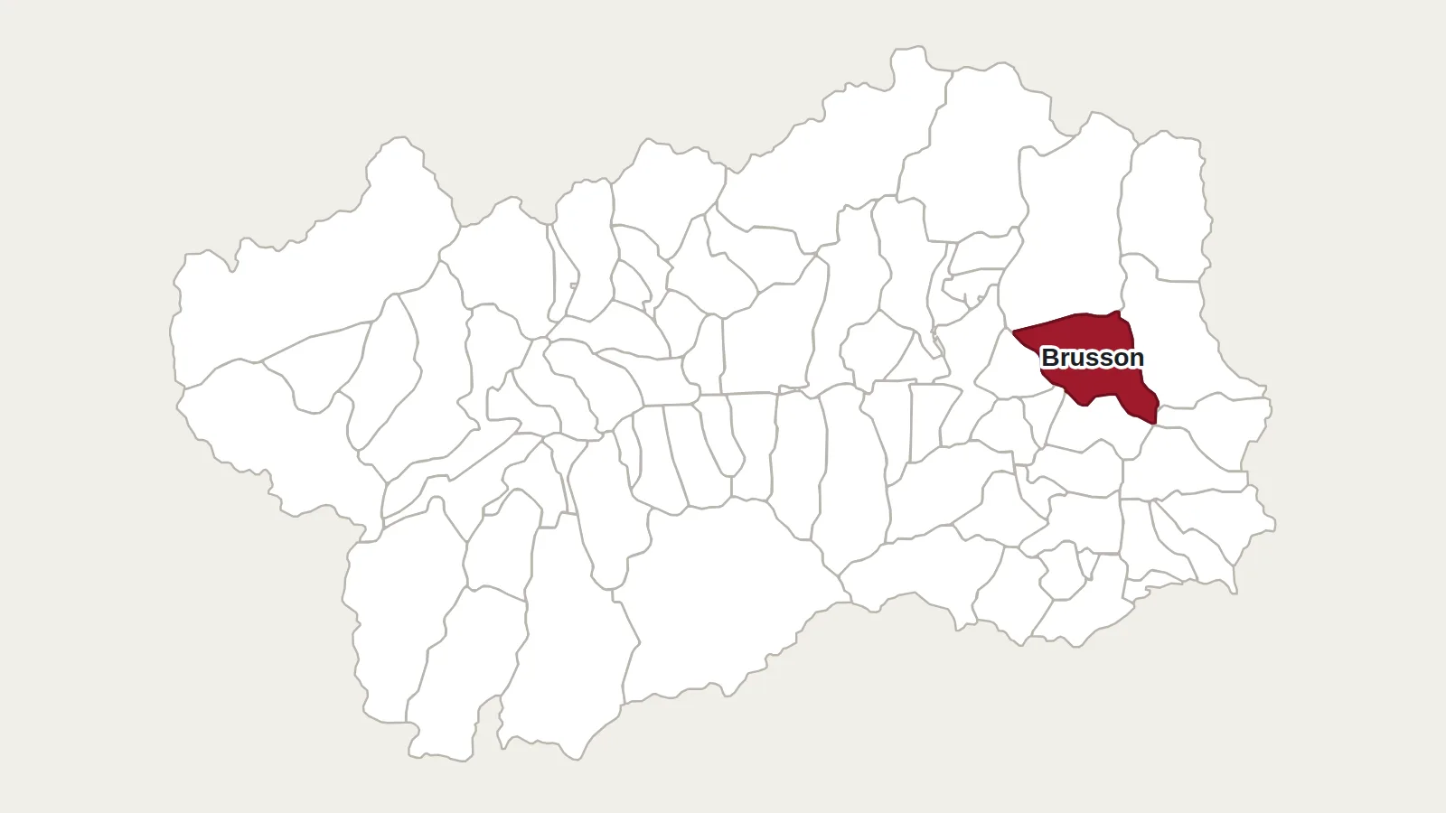 Carte de la Vallée d’Aoste : Brusson