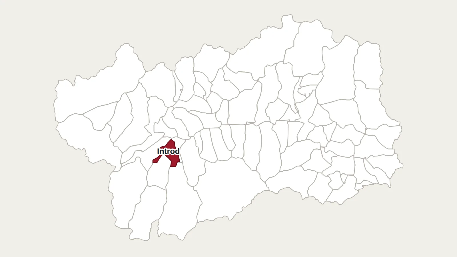 Carte de la Vallée d’Aoste : Introd