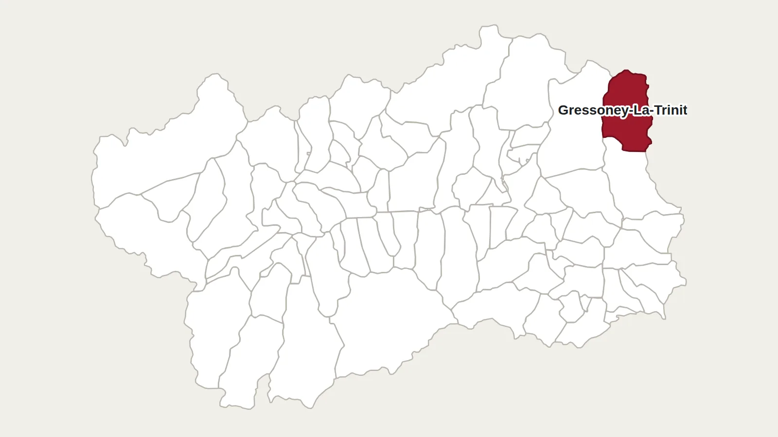 Carte de la Vallée d’Aoste : Le Lyskamm