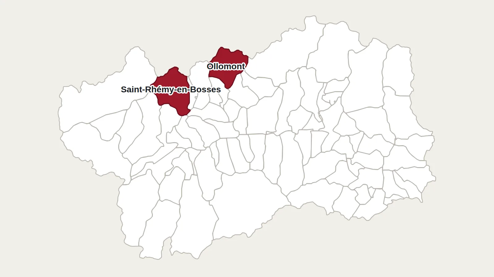 Carte de la Vallée d’Aoste : Le Mont Vélan
