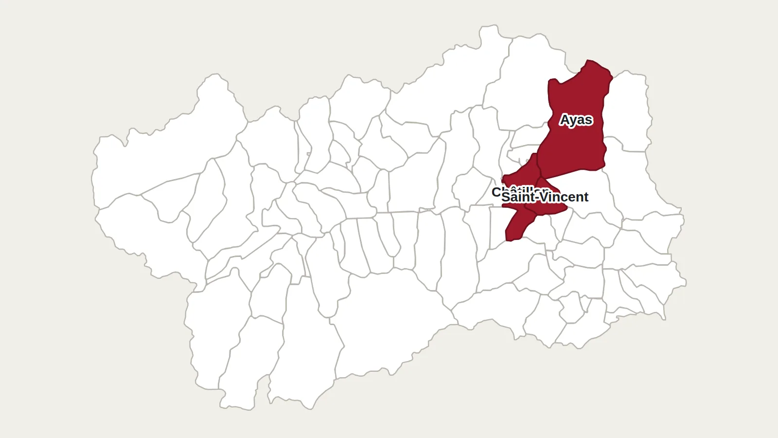 Carte de la Vallée d’Aoste : Le Mont Zerbion