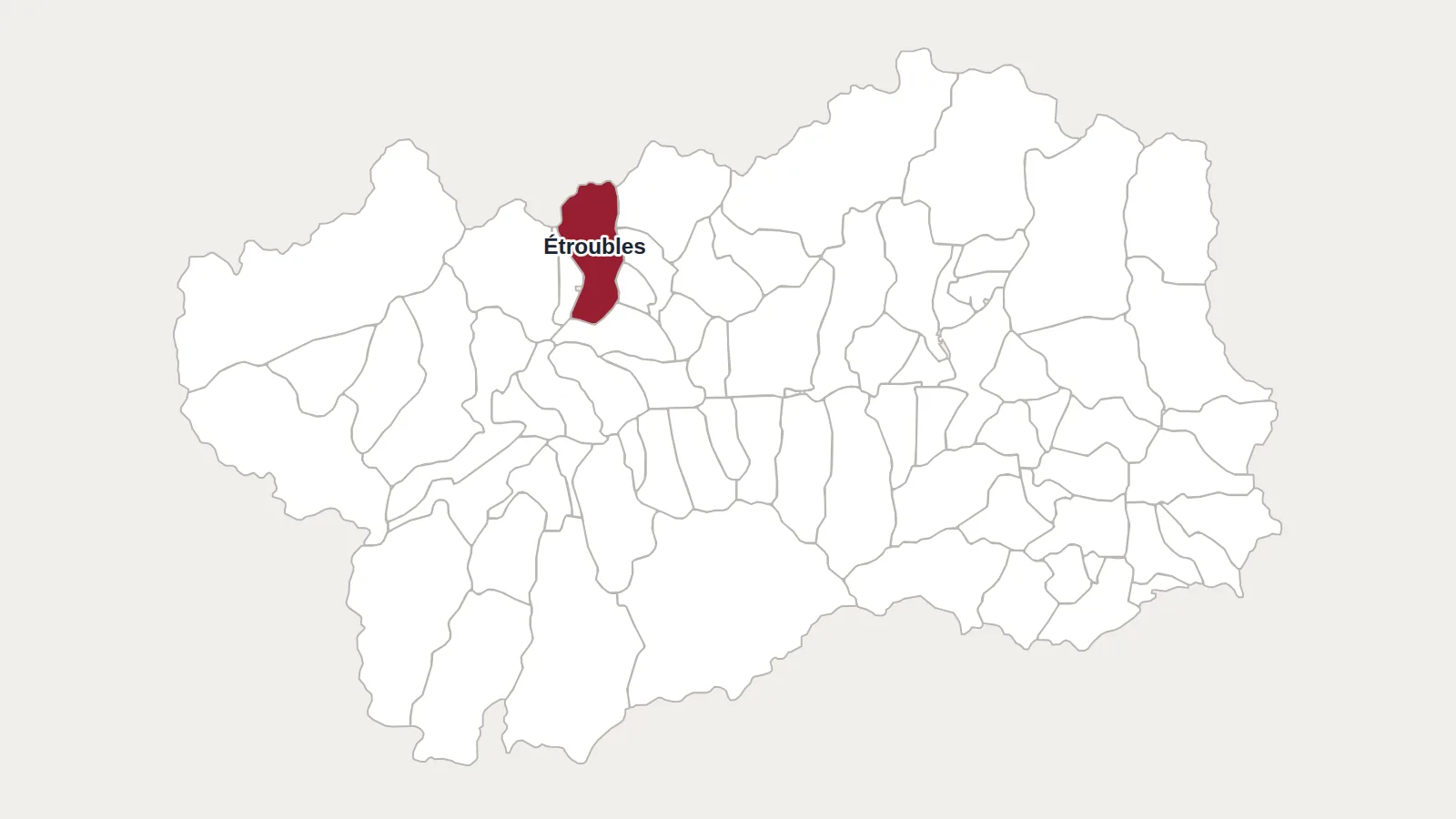 Carte de la Vallée d’Aoste : Étroubles