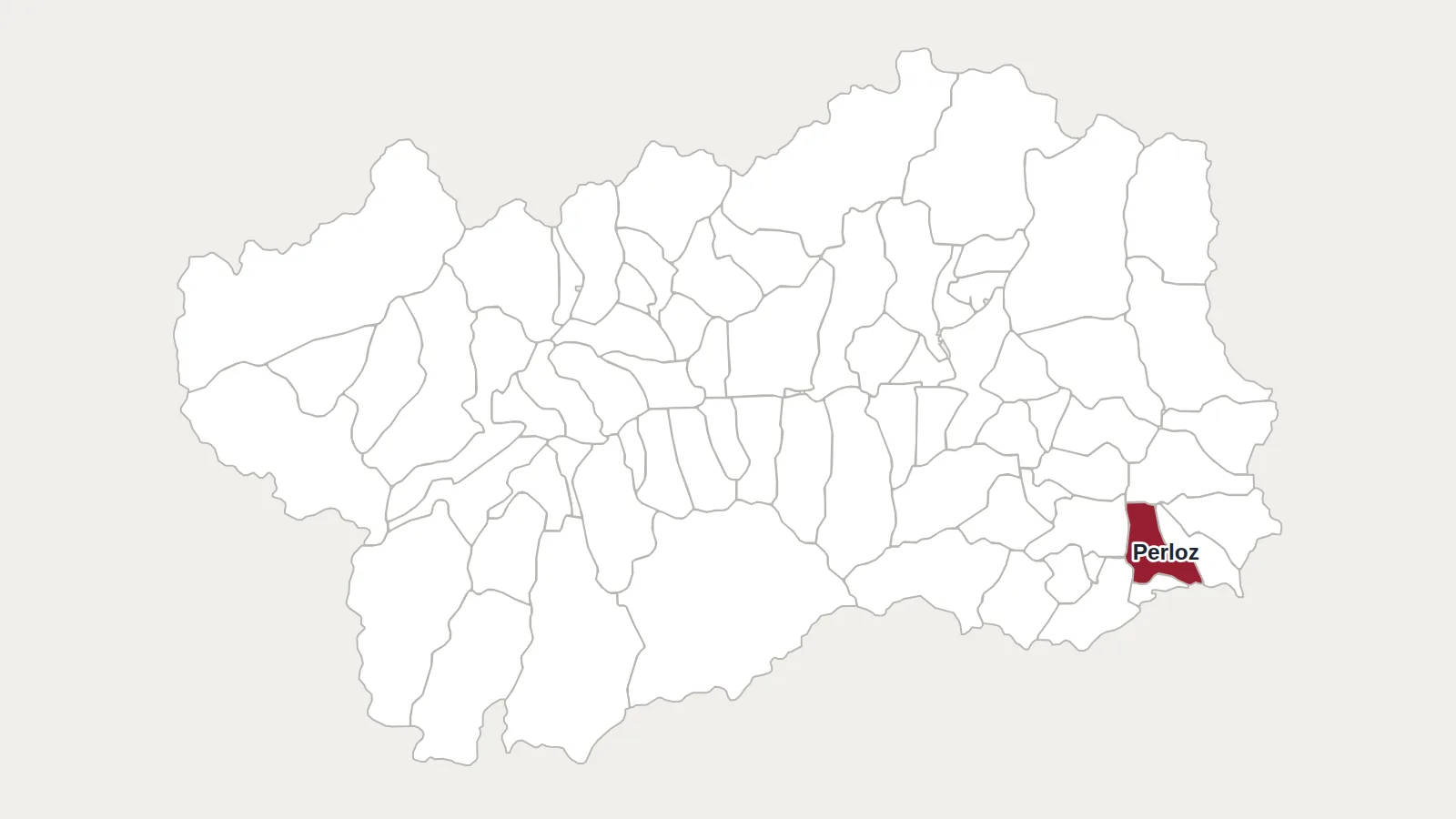 Carte de la Vallée d’Aoste : Perloz