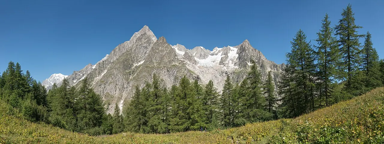 Les Grandes Jorasses – Six pointes de granit au fond du val Ferret
