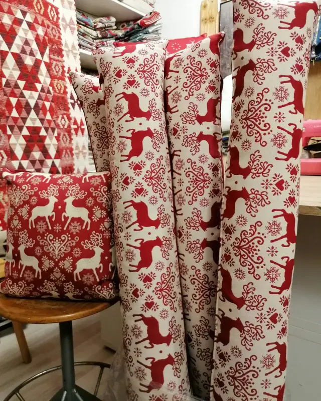 Coussins et boudins de porte aux cerfs