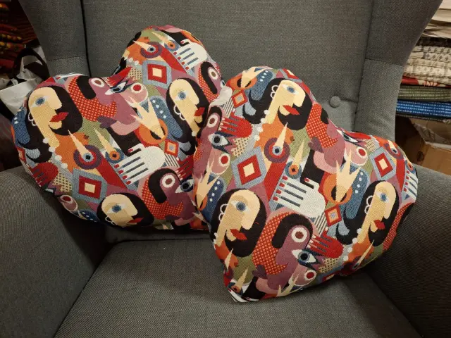 Coussins en forme de cœur