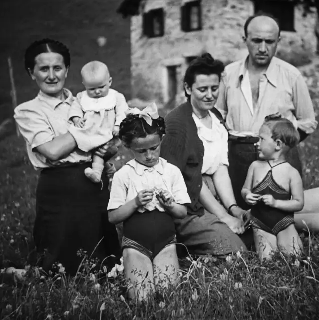 Émile Chanoux et sa famille.