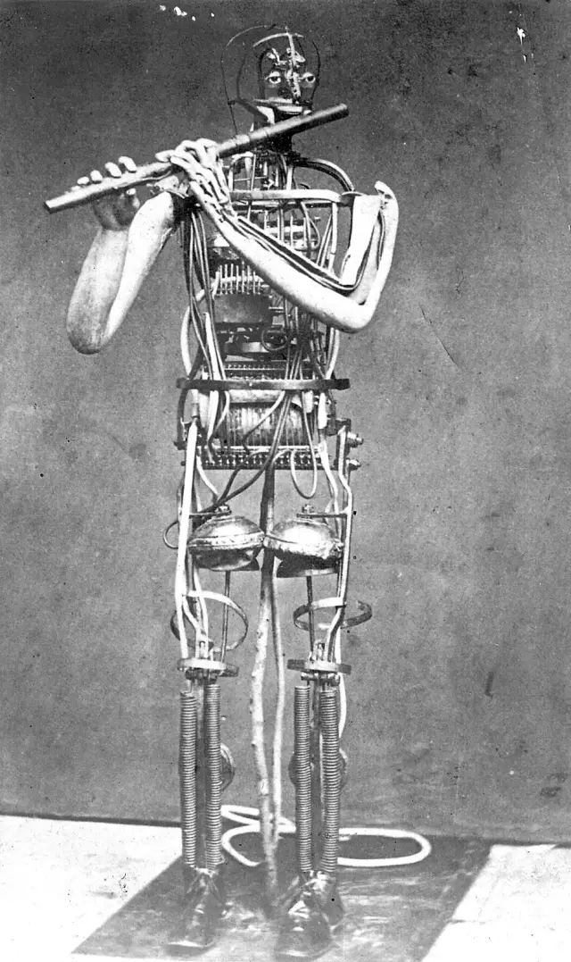L’automate d’Innocenzo Manzetti, photo d’époque.