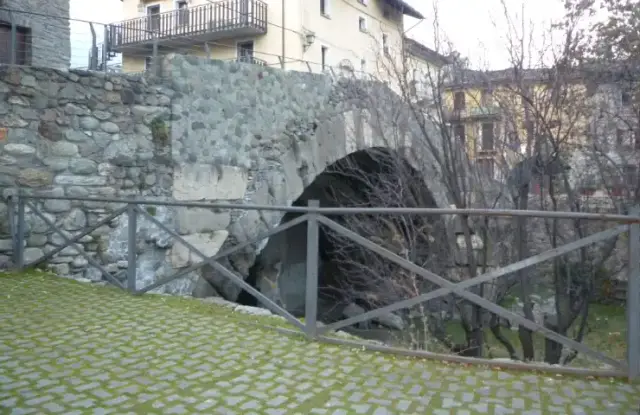 The stone bridge of Aosta