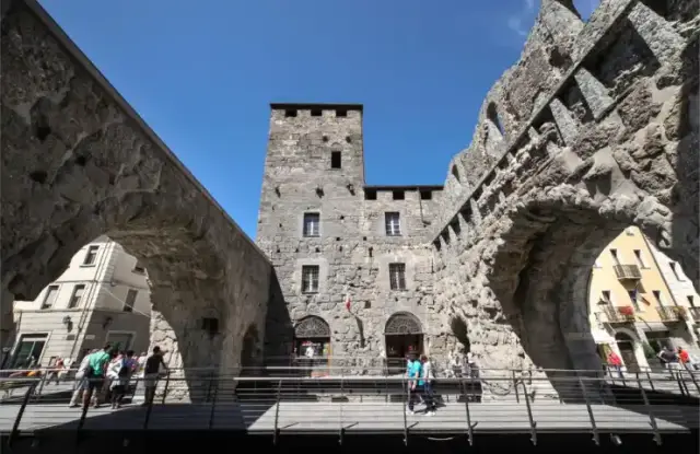 The Roman gates of Aosta
