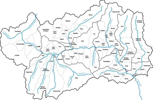 Cartes des principaux cours d'eau